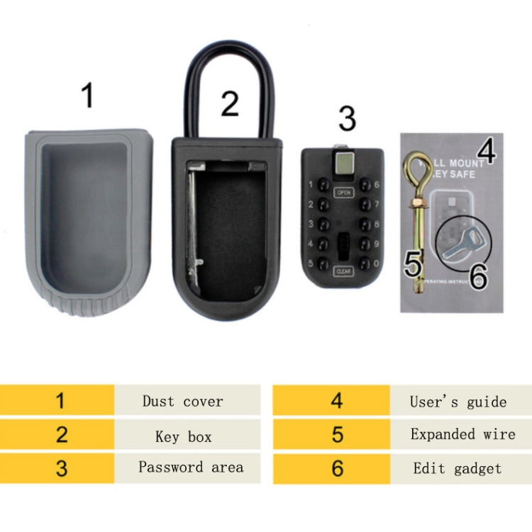 KS005 Outdoor Free Installation Password Lock Key Password Bey Box Wall-Mounted KS005 Outdoor Free Installation Password Lock Key Password Bey Box Wall-Mounted